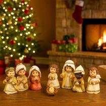 Presépio Natal Natalino Decoração Infantil Pequeno 7.5cm