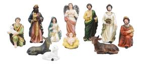 Presépio Natal Natalino Pequeno Completo Resina - 12cm Presépio Natal Natalino Pequeno Completo Resina - 12cm