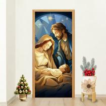 Presépio Natal Sagrada Família Nascimento De Jesus Capa De Porta Decoração Natalina Cristã Festa Presépio Natal Sagrada Família Nascimento De Jesus Capa De Porta Decoração Natalina Cristã Festa