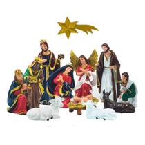 Presépio Natalino Completo 13 Peças Natal Inquebrável