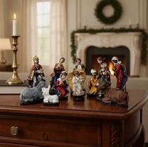 Presépio Natalino em Resina Importada 14 Peças Qualidade Superior Presépio Natalino em Resina Importada 14 Peças Qualidade Superior