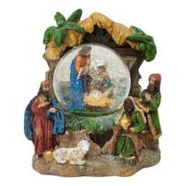 Presépio Natalino Globo De Neve Nascimento de Jesus 12x12x10cm Presépio Natalino Globo De Neve Nascimento de Jesus 12x12x10cm
