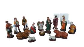 Presépio Natalino Italiano De 12cm Em Resina (12x6 cm), 14 peças