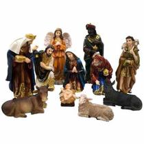 Presépio Natalino Realista Pequeno Resina Completo - 23cm Presépio Natalino Realista Pequeno Resina Completo - 23cm