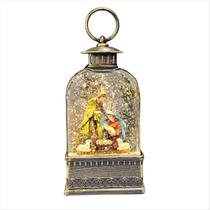 Presépio Sagrada Família Luz Música Movimento Rústico 25cm