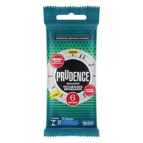 Preservativo 4x1 Texturizado Retardante com 06 Un Prudence