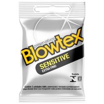 Preservativo Blowtex Lubrificado Sensitive Extra Fino - 12 Embalagens com 3 Unidades cada