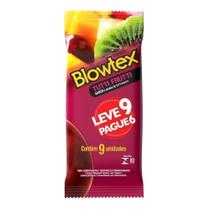 Preservativo Blowtex Lubrificado Tutti Frutti 16 Embalagens com 9 Unidades