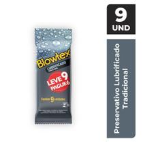Preservativo Blowtex Lubrificante c/ 9 Unidades Preservativo Blowtex Lubrificante c/ 9 Unidades