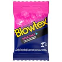 Preservativo Blowtex Orgazmax + Pct com 3 Camisinhas