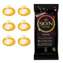 Preservativo Blowtex Skyn Cocktail Saborizado e Aromatizado 6 Unidades