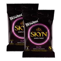 Preservativo Blowtex Skyn Elite 3 Unidades Kit com duas unidades