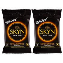 Preservativo Blowtex Skyn Extra Grande 56mm sem Látex 2u
