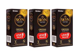 Preservativo Blowtex SKYN Original 3 Caixas com 8 Camisinhas - Total 24 Unidades