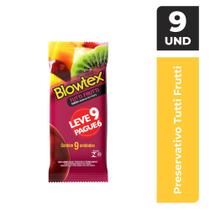 Preservativo Blowtex Tutti Frutti Leve 9 Pague 6 unidades Preservativo Blowtex Tutti Frutti Leve 9 Pague 6 unidades