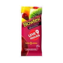 Preservativo Blowtex Tutti-frutti pacote com 9 unidades Preservativo Blowtex Tutti-frutti pacote com 9 unidades