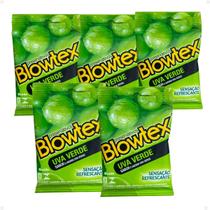 Preservativo Blowtex Uva Verde Camisinha Masculina 5 Unidades Preservativo Blowtex Uva Verde Camisinha Masculina 5 Unidades
