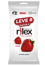 Preservativo Camisinha Morango Leve 8 Pague 6 - Rilex Preservativo Camisinha Morango Leve 8 Pague 6 - Rilex