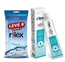 Preservativo Camisinha Rilex Lubrificado Pague 6 Leve 8 + gel lubrificante intimo tradicional 50g Preservativo Camisinha Rilex Lubrificado Pague 6 Leve 8 + gel lubrificante intimo tradicional 50g