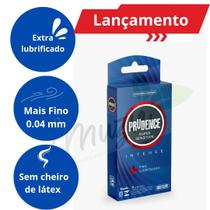 Preservativo Camisinha Super Sensitive Intense Prudence Lançamento 6un + Fina + Lubrificado