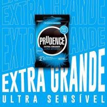 Preservativo Extra Grande Ultra Sensível Prudence - 3 Unidades Preservativo Extra Grande Ultra Sensível Prudence - 3 Unidades