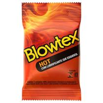 Preservativo Hot c/ Lubrificante que Esquenta - 12 embalagens c/ 3 unidades - Blowtex