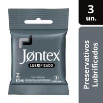 Preservativo Jontex Lubrificado Com 3 Unidades
