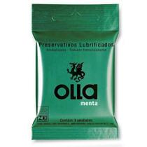 Preservativo Lubrificado c/ 3 unidades - Olla Menta (aromatizado)