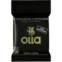 Preservativo Lubrificado c/ 3 unidades - Olla