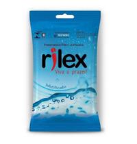 Preservativo Lubrificado Com 03 Unidades Rilex - Quiosque Sexshop
