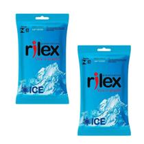 Preservativo Lubrificado Ice Sensação Refrescante Rilex - 2 pacotes
