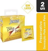 Preservativo Lubrificado Jontex Pele Com Pele Sem Látex 2 un