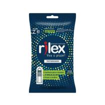 Preservativo lubrificado kit com 3 unidades rilex