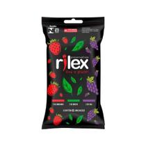 Preservativo Lubrificado no Aroma Mix de Frutas - Rilex Aromatizados - 6 Unidades