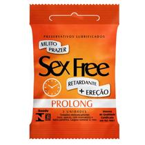 Preservativo Lubrificado Sex Free - Prolong Preservativo Lubrificado Sex Free - Prolong