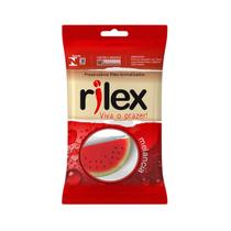 Preservativo Masculino Lubrificado com Aroma de Melancia - Rilex Aromatizados - 3 Unidades