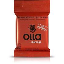Preservativo Olla Lubrificada Aroma Morango Pacote - Indústria Nacional de Artefatos de Látex