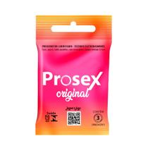 Preservativo Prosex Original Lubrificado 3 Unidades
