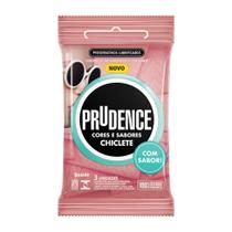 Preservativo Prudence Chiclete com 3 unidades