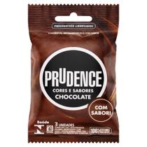 Preservativo Prudence Cores e Sabores Chocolate 3 Unidades - DKT
