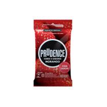 Preservativo Prudence Cores e Sabores Morango 3 Unidades - DKT