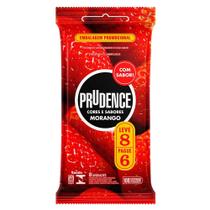 Preservativo Prudence Cores e Sabores Morango 8 Unidades
