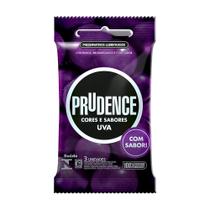 Preservativo Prudence Cores e Sabores Uva 3 Unidades Preservativo Prudence Cores e Sabores Uva 3 Unidades