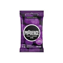 Preservativo Prudence Cores e Sabores Uva Com 3 Unidades