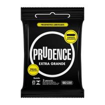 Preservativo Prudence Extra Grande com 3 unidades