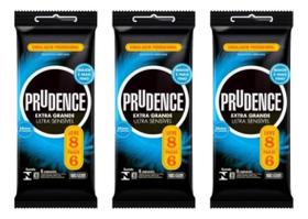 Preservativo Prudence Extra Grande Ultra Sensível 24 Unidades