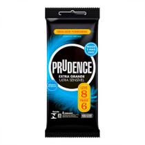 Preservativo Prudence Extra Grande Ultra Sensível Leve 8 Pague 6 Unidades