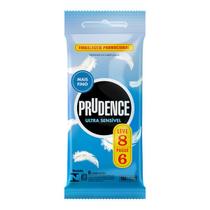 Preservativo Prudence Ultra Sensivel Leve 8 Pague 6 Unidades