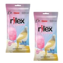 Preservativo Rilex Aroma de Algodão Doce e Leite Condensado com 6 Unidades - 2 pacotes