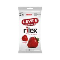 Preservativo Rilex Leve 8 Pague 6 Morango Especial Preservativo Rilex Leve 8 Pague 6 Morango Especial